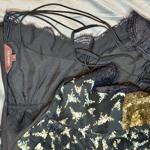 Anthropologie Ranna Gill Lakshmi Black Floral Maxi Dress - Picture 3 of 5